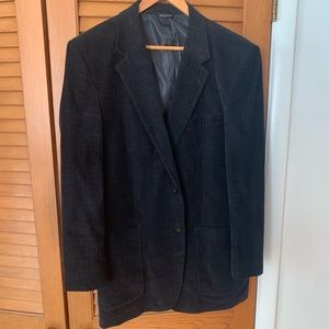 Bulzano Uomo Collezione Black Corduroy Sport Coat